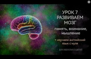 Развиваем мозг. Урок 7