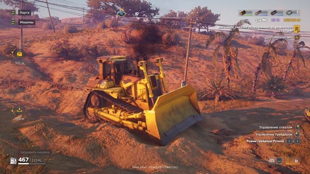 RoadCraft прохождение 4-10 (Летняя засуха) Закладка грунтовых дорог в районе южной заправки.