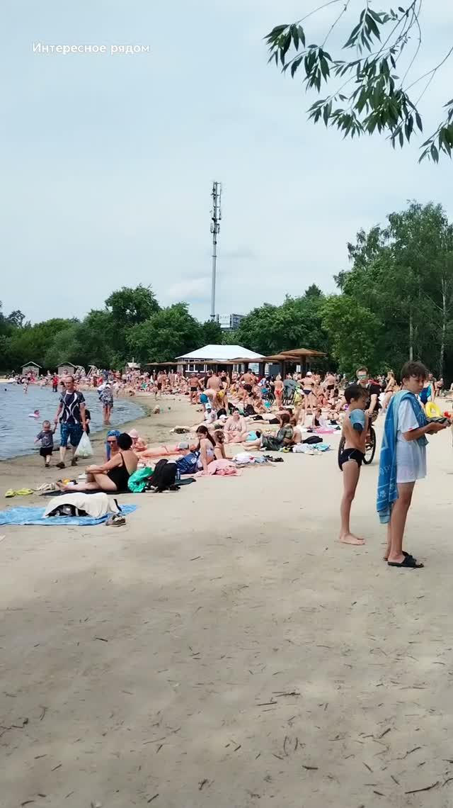 Загораем на пляже 20 июня