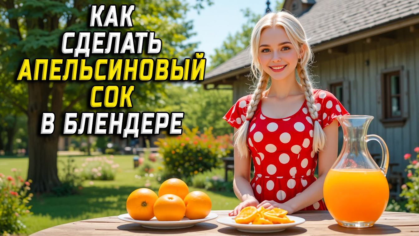 Как сделать апельсиновый сок в блендере