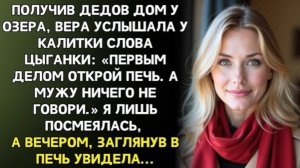 Открой печь в дедовом доме», — шепнула цыганка… А вечером я застыла!