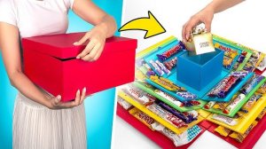 🍿 Коробка для фанатов сладостей / Простой видеоурок