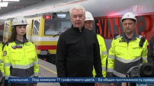 Появились кадры технического запуска первого участка Рублево-Архангельской линии метро Москвы.