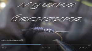 Уловистая мушка. Веснянка. Изготовление.