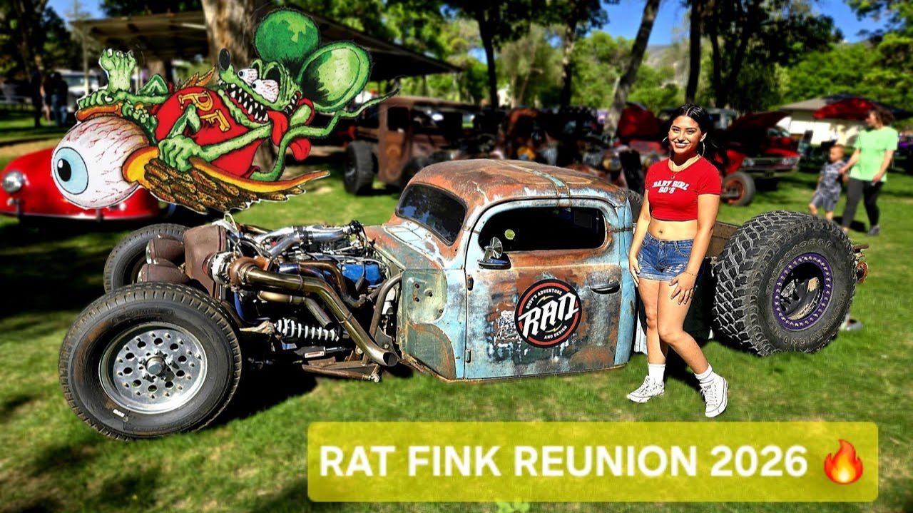 (Navajotash)RAT FINK REUNION 2026 🔥 RATRODS MUSCLECARS ROADSTER CLASSIC CARS