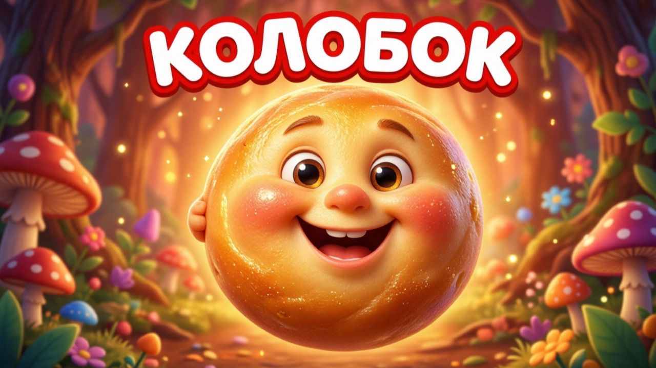 👪КОЛОБОК - РУССКАЯ НАРОДНАЯ СКАЗКА- ВИДЕОКНИГИ ДЛЯ ДЕТЕЙ | Аудиосказка + иллюстрации