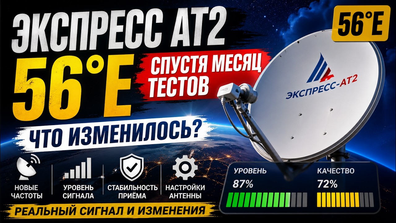 Экспресс АТ2 56°E после месяца тестов: что изменилось на самом деле?