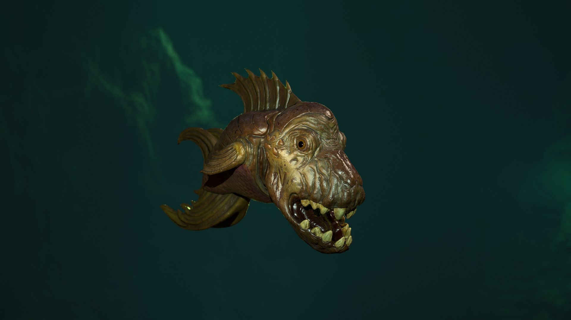 Fish Monster 04 - Presentation, test animations смотреть онлайн