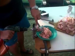 шуруповерт+мясорубка=фарш