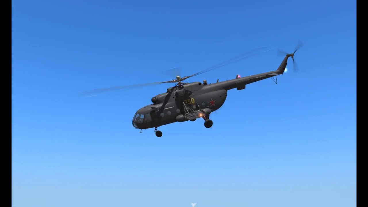 DCS Ми-8, пилотаж и катастрофа смотреть онлайн
