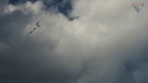 Фрагмент полета «Витязей» над городом Ульяновск.