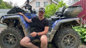 Ремонт квадроцикла aodes 650. Замена: Привод, Ступица, тормозной диск, кулак, колодки.