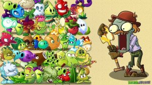 Растения против Зомби-2 ПвЗ Plants vs. Zombies PvZ Fusion Hybrid Grafted Mod мод Битва прохождение