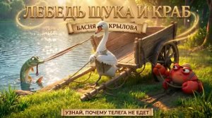ЛЕБЕДЬ, ЩУКА И КРАБ | Мудрые басни и мультики в 3D