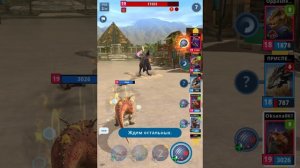 Битва с башни, остров испытания и босс, « Я играю в Jurassic world Alive «
