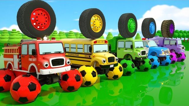 Спой песенку «Колеса на автобусе» + «Baby Shark» | Волшебные разноцветные колеса смотреть онлайн