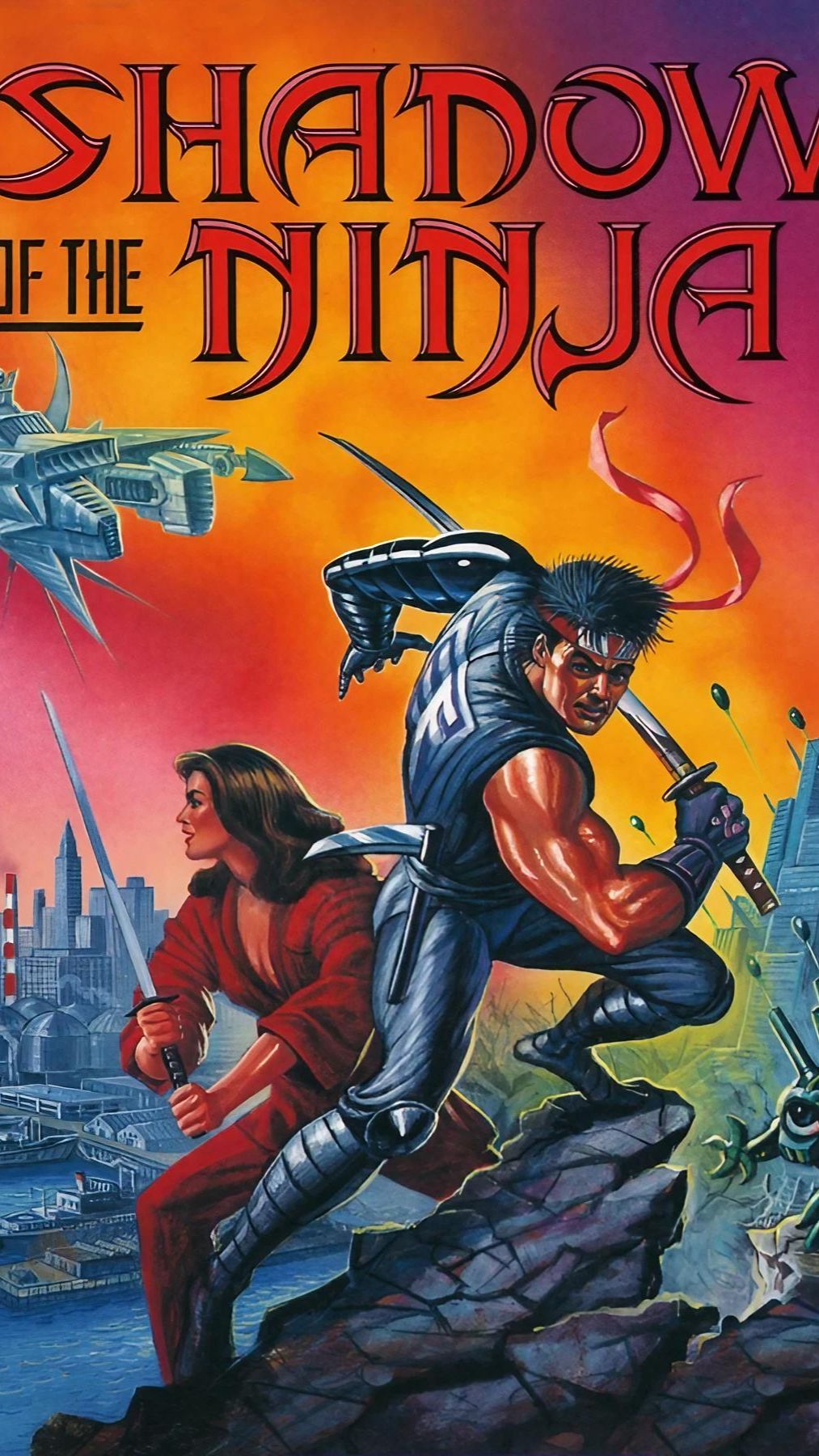 Тень нидзя-Голубая тень(Shadow of the Ninja-Blue Shadow).На русском.NES