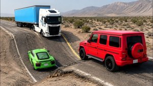 Испытание «Машины против гигантского спуска» в BeamNG Drive
