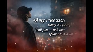 Я иду к тебе сквозь холод и туман,Твой дом мой свет, мой тихий океан.