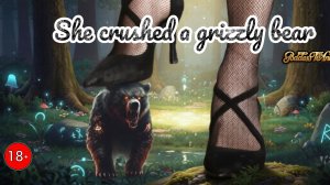 She crushed a grizzly bear.