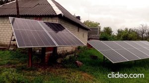Солнечная станция с ВЫСОКОВОЛЬТНЫМ инвертором в ДОЖДЬ-   СОСЁТ или РАБОТАЕТ?  У меня ДА!