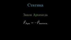 Все формулы Статики