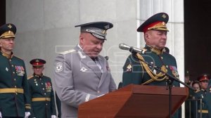 Церемония выпуска офицеров Военного университета им. князя Невского МО РФ в Москве