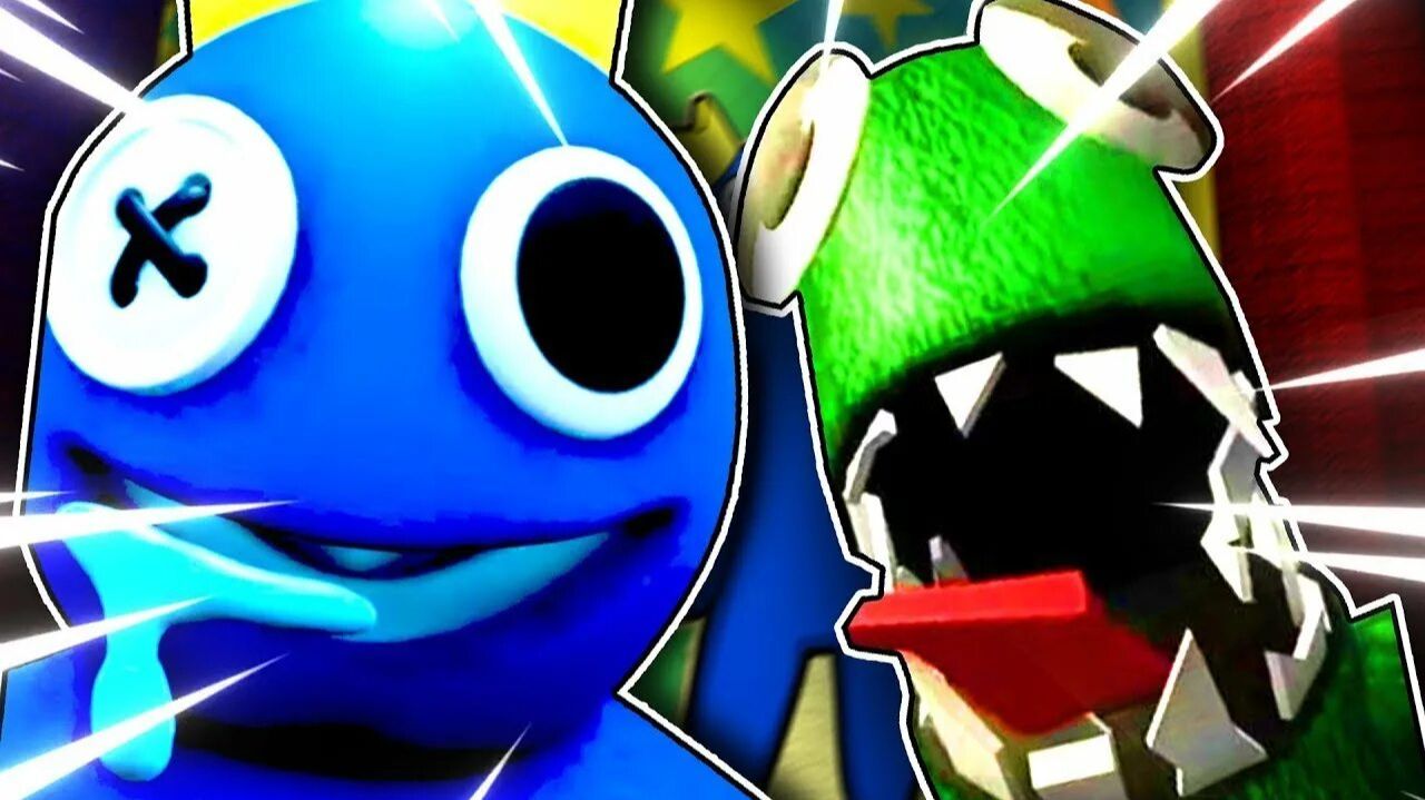 Проходим на компьютере Rainbow friends 1 chapter [ извините за экран ]