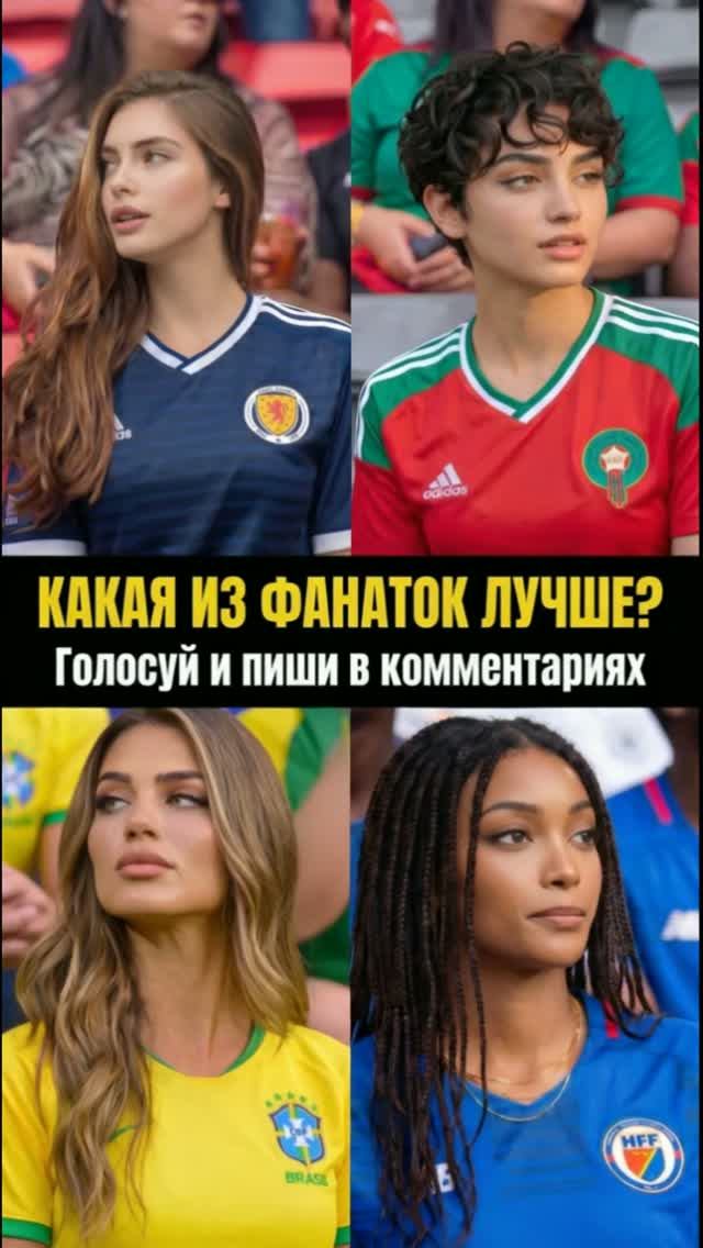 Какая болельщица лучшая? | Группа C: Шотландия, Марокко, Бразилия, Гаити