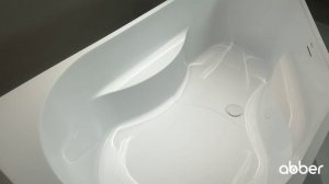 Акриловая ванна Abber AB9505 L 160x90 см L, угловая, белый