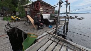 Рыбалка и отдых на красивом озере Сандал в Карелии.