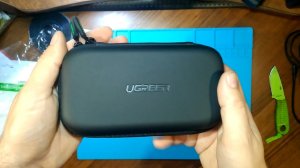 Ugreen. Кейс, кабель, стяжка.
