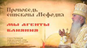 Мы агенты влияния | Проповедь епископа Мефодия