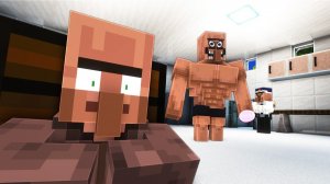 Не принимайте душ в тюрьме для жителей деревни в Minecraft...