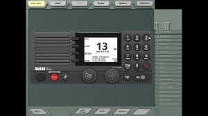 Органи управління УКХ радіостанцією Sailor VHF DSC 6222