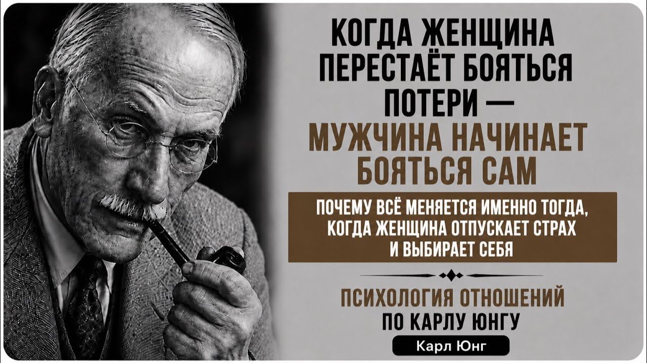 Когда женщина перестаёт бояться потери — мужчина начинает бояться сам ｜ Карл Юнг