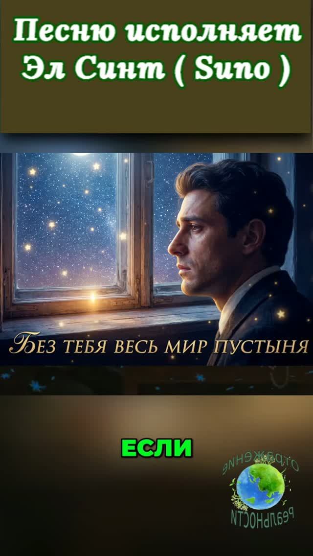 Без тебя весь мир пустыня. Мне не нужно звёзд с небес, если рядом нет тебя. Современный Романс.