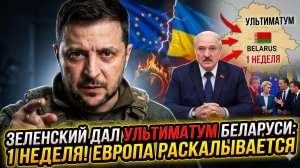 ⚡Себастиан Сас | Ультиматум из Киева: Зеленский пригрозил Беларуси расплатой за 7 дней и кризис в ЕС