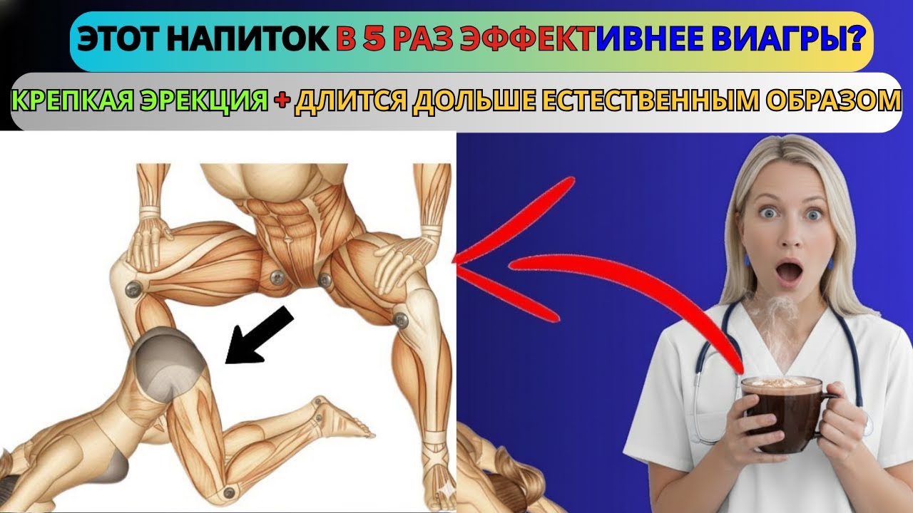 Этот напиток в 5 раз сильнее таблеток от эректильной дисфункции? Улучшает кровообращение и здоровье смотреть онлайн