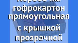 Коробка коричневого цвета с прозрачной захлопывающейся крышкой производства Россия