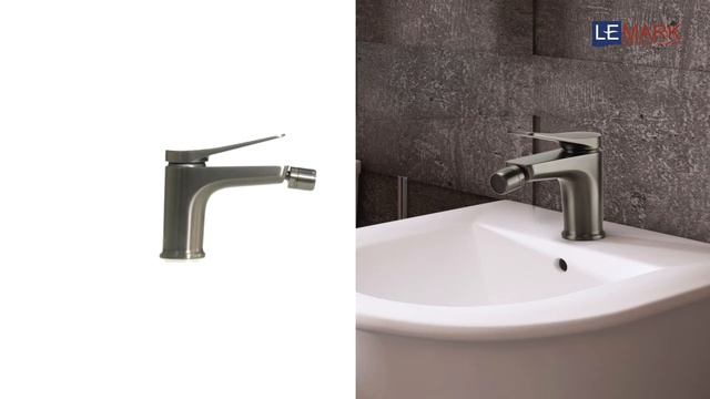 Смеситель для биде с донным клапаном Lemark Bronx LM3708GM