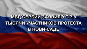 МВД Сербии заявило о 7,8 тысячи участников протеста в Нови-Саде