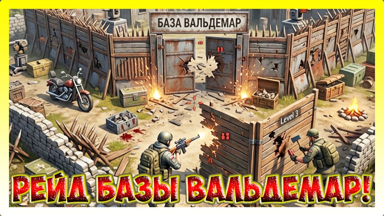 РЕЙД БАЗЫ Вальдемар! ХОРОШИЙ РЕЙД / Last Day on Earth: Survival №306