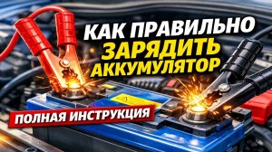 Как правильно зарядить автомобильный аккумулятор: полное руководство