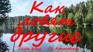 Как ловят другие.11.06.2026. оз. Кратовское. оз. Борисоглебское. Рыбалка в Московской области.