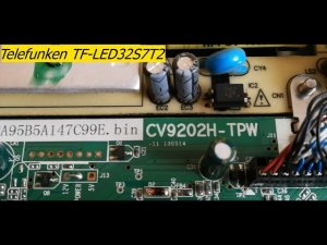 Telefunken TF-LED32S7T2 нет подсветки. PSU: CVB32005 уменьшить ток подсветки.