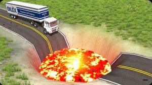 Cars vs Giant Crater #2 ▶️ BeamNG Drive