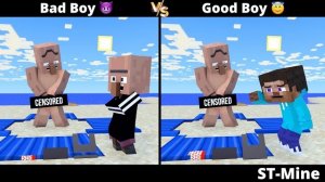 Хороший мальчик ПРОТИВ плохого мальчика. Часть 4. #minecraftanimation