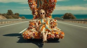 Surreal AI Art Video • Floating Fashion Highway ｜ 4K