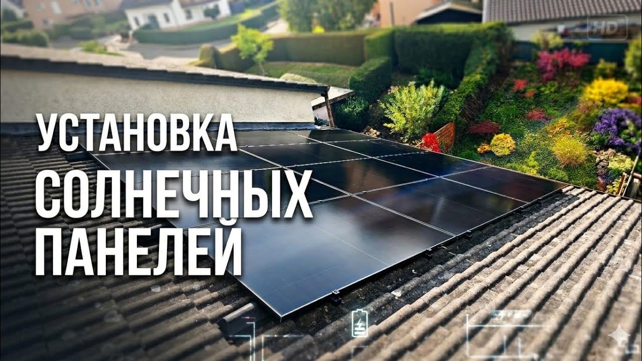 Установка солнечных панелей. смотреть онлайн